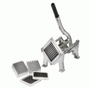 Coupe-frites manuel en aluminium avec lames en acier inoxydable 120 x 320 x 170 mm | Gasfrit - gf602