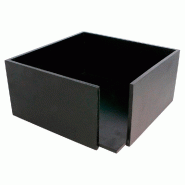 Distributeur de serviettes bambou noir 21x21x10cm - par 1