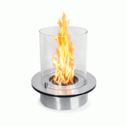 Divina Fire Brûleur rond avec vitre pour cheminée au bioéthanol biocheminée inox 3 lt d.35 - multicolore 8055829980127