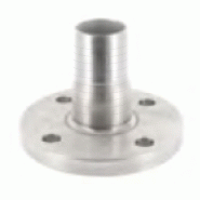 Douille annelée inox sans collerette à bride fixe - YBF10DASCIX080 - DN 80, DN 76, PN 10-16_0