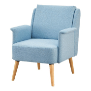 FAUTEUIL DE SALON 83 X 73 X 75 CM BLEU CLAIR NATUREL 03_0007122 FAUTEUIL DE SALON 83 X 73 X 75 CM BLEU CLAIR NATUREL 03_0007122