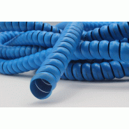 Gaine spiralée bombée PVC bleue - Référence APGTBB0080 - Ø 80 mm - Résistante aux chocs, hydrocarbures et intempéries_0
