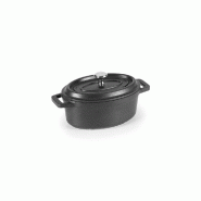 Lacor - 25912 - Casserole ovale en fonte d'aluminium 11,5 x 7,5 cm - Noir - aluminium 25912