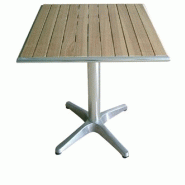 Lot de 2 tables bistro - Plateau en frêne - Idéal pour la restauration Lot de 2 tables bistro - Plateau en frêne - Idéal pour la restauration