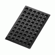Moule à Gâteaux en Silicone Forme Demi-Sphère - 60 Pièces - Lacor - noir silicone 66747 Moule à Gâteaux en Silicone Forme Demi-Sphère - 60 Pièces - Lacor - noir silicone 66747