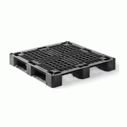 Palette  plastique   de qualité et recyclable, robuste et stable -  1100 X 1100 - CUQP1111MR3R-AS Palette  plastique   de qualité et recyclable, robuste et stable -  1100 X 1100 - CUQP1111MR3R-AS