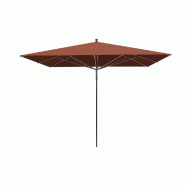 Parasol pour terrasse Pro Moorea carré 300 cm armature + toile + housse - terrac