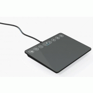 Pavé tactile capacitif 6" IP65 pour bureau avec raccourcis clavier - Référence: TPD-55A326