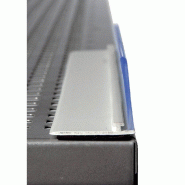 Rail aimanté - Longueur 100cm - avec butée de 30mm - Acier blanc