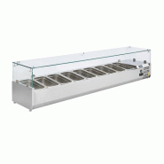 Saladette réfrigérée 9 bacs GN 1/3 Série G | Polar - GD878