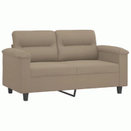 VidaXL Canapé à 2 places Chesterfield marron similicuir Modèle Symphonie Moderne - 359555