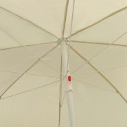 VidaXL Parasol de plage jaune sable 240 cm Modèle Patio Azimut - beige 314703