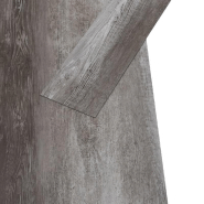 Vidaxl planches de plancher pvc non auto-adhésif 4,46 m² 3mm bois rayé 146588