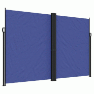 VidaXL Auvent latéral rétractable bleu 220x600 cm Modèle Vega Plus - 4004671