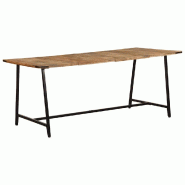 VidaXL Table à dîner 180x90x75 cm bois de manguier massif Modèle Helios Advance Plus - 373611