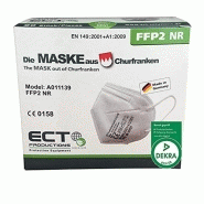 Ect masque de protection respiratoire ffp2 dekra testÉ selon ce 0158 b