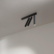 Applique murale cylindrique noire réglable BAMBU à 3 lumières LED Perenz - noir 8244 N LC