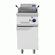 Atosa CookRite Grill charcoal sur placard profondeur 700  + poignees de reglages AT7G4CM-F - argenté AT7G4CM-F