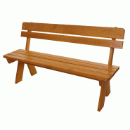 Décoshop26 - Banc de jardin avec dossier en bois massif style contemporain 148 x 54 x 86 cm robuste et stable en pin couleur miel 04_0010260 - Bois m Décoshop26 - Banc de jardin avec dossier en bois massif style contemporain 148 x 54 x 86 cm robuste et stable en pin couleur miel 04_0010260 - Bois m