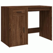 Helloshop26 - Bureau table poste de travail meuble d'ordinateur informatique étude chêne 100 x 49 x 75 cm bois d'ingénierie brun 02_0023596 - 30002 Helloshop26 - Bureau table poste de travail meuble d'ordinateur informatique étude chêne 100 x 49 x 75 cm bois d'ingénierie brun 02_0023596 - 30002