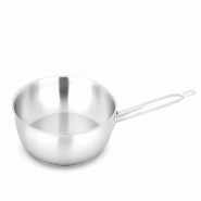 METRO PROFESSIONAL Poêle à frire profonde, acier inoxydable, Ø 28 cm, hauteur : 9 cm, induction, résistant au four - multi-matériau 4067373645500
