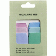MIQUELRIUS Set de 6 blocs de 20 notes adhésives 34x45/57/68 multicolores - 8422593074855