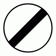 Panneau B31 - Fin de toutes les interdictions