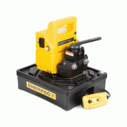 PUJ1401B - Pompe hydraulique électrique compacte à deux vitesses - 115V - Distributeur manuel 4/3 pour vérins double effet_0