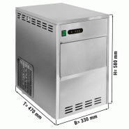Réfrigérateur machine à glaçons en flocons – 30 kg / 24h - 330 x 470 x 580 mm