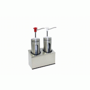 Schneider - Distributeur doseur à bouton-poussoir, acier inoxydable, 290 x 140 x 470 mm - 2 x 2,2 L - multicolore multi-matériau 152431 Schneider - Distributeur doseur à bouton-poussoir, acier inoxydable, 290 x 140 x 470 mm - 2 x 2,2 L - multicolore multi-matériau 152431