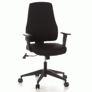 Siège de bureau / Siège pivotant PRO-TEC 100, tissu noir hjh OFFICE - noir polyester 608100