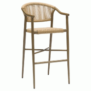 Stamp Reverdy Phuket fauteuil haut tressage natutel - beige multi-matériau 3661365004392