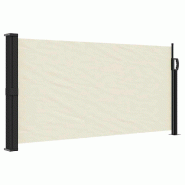 VidaXL Auvent latéral rétractable crème 100x500 cm Modèle Solis Jardin - beige 4004385