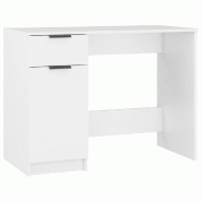 VidaXL Bureau Blanc 100x50x75 cm Bois d'ingénierie Modèle Lofty Signature - 811493