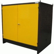 Bungalow de stockage pour déchets industriels et DMS avec bac de rétention - BS300 Bungalow de stockage pour déchets industriels et DMS avec bac de rétention - BS300