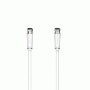 Câble de connexion SAT HAMA 3m connecteurs F 90 dB doublement blindé - 4047443434128