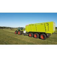 Remorque Claas Cargos 8500 avec direction forcée électro-hydraulique pour une meilleure maniabilité