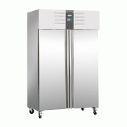 Congélateur 2 portes professionnel en inox intérieur alu ventilé 12... - P7450.0415