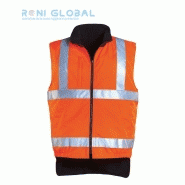 Gilet de sécurité haute visibilité réversible - Polaire en polyester enduit polyuréthane - 5 poches - Class 2 - HI-WAY COVERGUARD_0