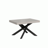 Itamoby Table extensible 120/380x90 cm Volantis Premium pieds anthracite cachemire - gris 8050598907313