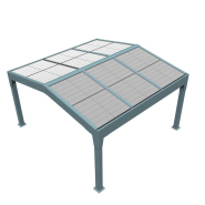 Pergola photovoltaïque en aluminium - Capture maximale du soleil, de 1 à 4 voitures - Gamme Est-Ouest PergiSol Pergola photovoltaïque en aluminium - Capture maximale du soleil, de 1 à 4 voitures - Gamme Est-Ouest PergiSol