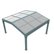 Pergola photovoltaïque en aluminium en est-ouest Pergola photovoltaïque en aluminium en est-ouest
