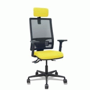 Piqueras y Crespo Silla Bormate asincro malla negra asiento bali amarillo brazos 2D ruedas 65mm cabecero regulable - jaune multi-matériau 405ASM840B1 Piqueras y Crespo Silla Bormate asincro malla negra asiento bali amarillo brazos 2D ruedas 65mm cabecero regulable - jaune multi-matériau 405ASM840B1