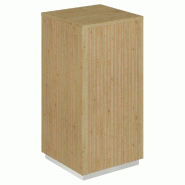 Podium 1 porte push-pull Vertigo T01 MDF naturel et chêne clair 45x45x90cm