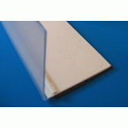 Rail 1250 mm arrêt 60 mm  - adhésif -  pour séparateurs