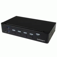 Switch KVM USB DisplayPort à  4 ports avec hub USB 3.0 intégré - 4K 30 Hz