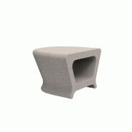 Table basse/Tabouret PAL - écru granit