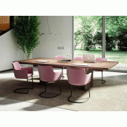 Table de réunion Genesis - placage bois design - plateau ép. 50 mm - dimensions 280x140 cm Table de réunion Genesis - placage bois design - plateau ép. 50 mm - dimensions 280x140 cm