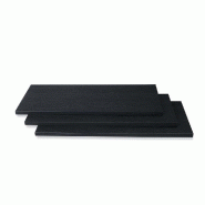 Tablette Flexia - noir vintage - L.114 x P.45 x H.3cm - paquet de 3