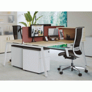 Panneau frontal acoustique tapissé pour bureaux et bench SPLC - tissu Oméga ou Rivet - 3 types de fixations Panneau frontal acoustique tapissé pour bureaux et bench SPLC - tissu Oméga ou Rivet - 3 types de fixations